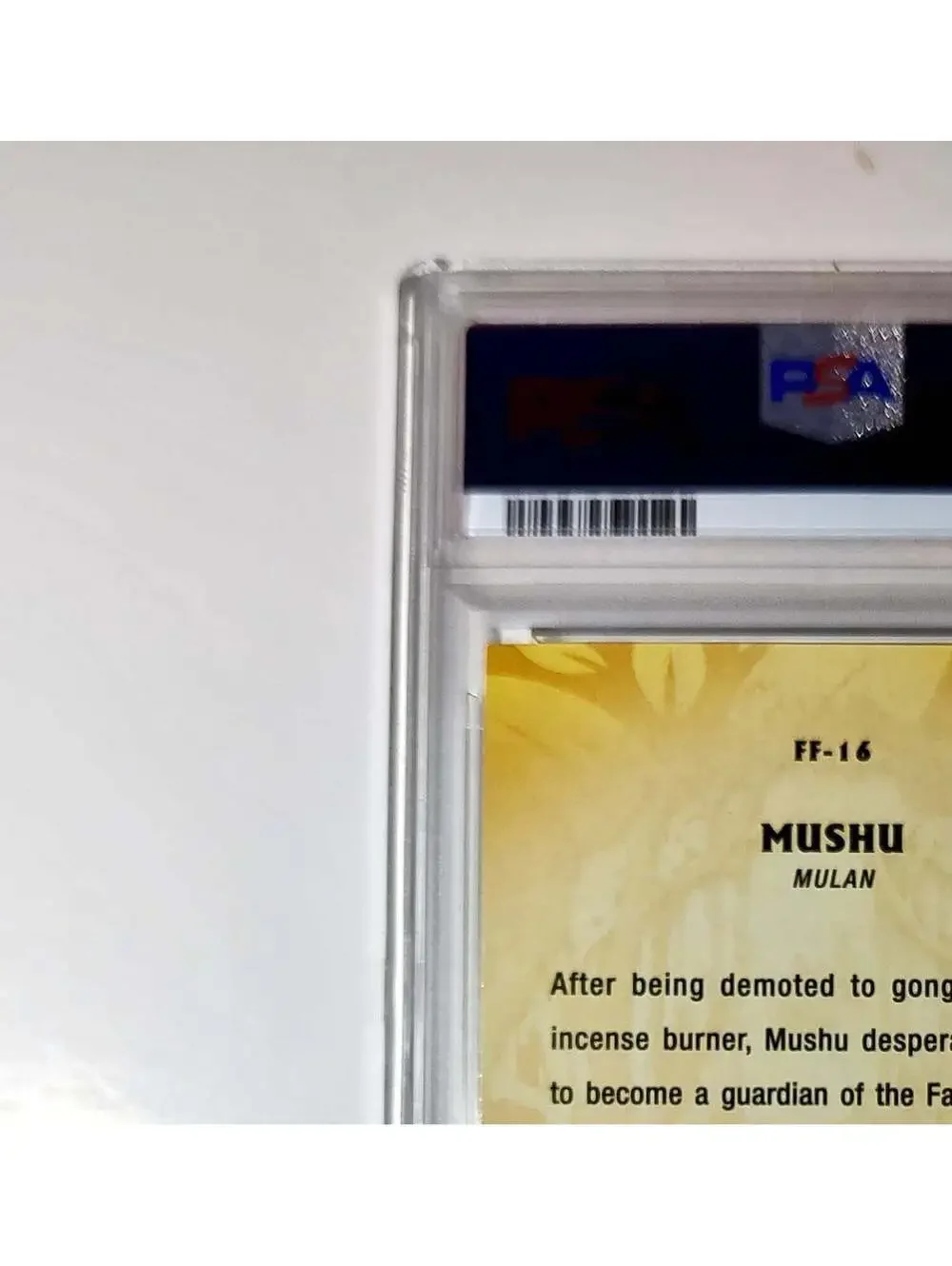 Mushu 2025 Topps Disney #FF-16 Furry Friends Card Mulan PSA 8